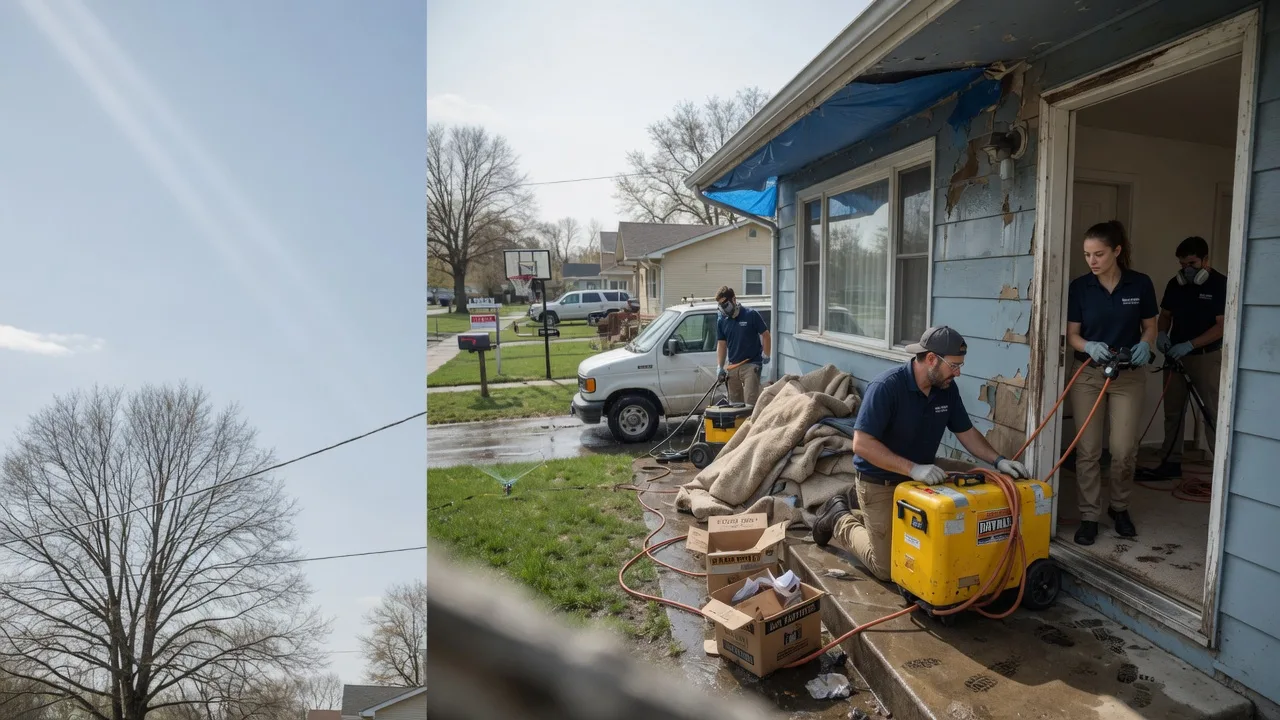 Basement Flood Cleanup in Riverton, IL near me